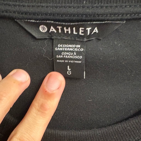 Athleta Harlow Hybrid Long Sleeve Vented Shirt Size Large - Picture 3 of 5